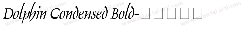 Dolphin Condensed Bold字体转换